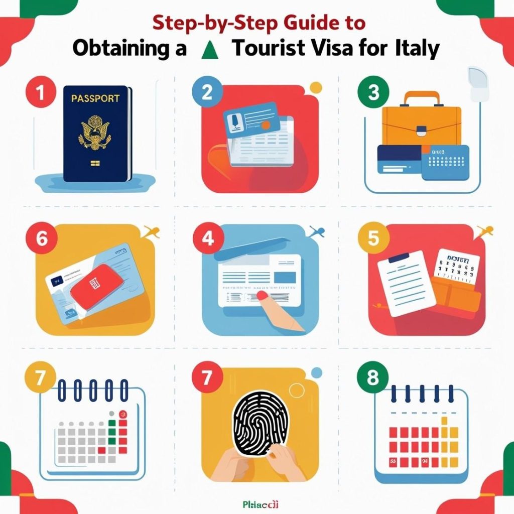 مراحل دریافت ویزای توریستی ایتالیا، قدم به قدم